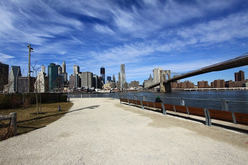 new york city manhattan island skyline brooklyn 4k