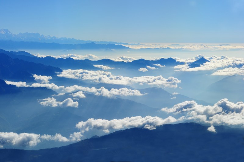 nepal himalayan travel airphoto 4k