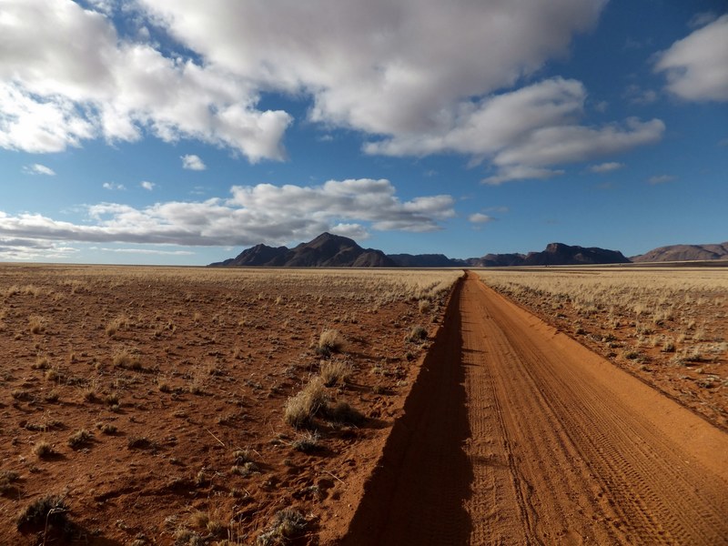 namibia africa landscape nature clouds sky away 4k