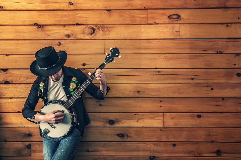 musician country song banjo ukulele guitar 4k