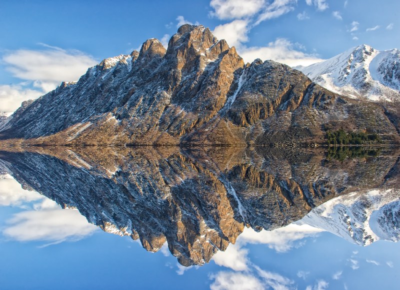 mountain water landscape mountain and water nature 4k