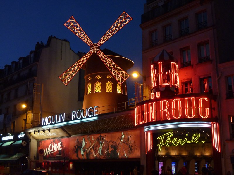 moulin rouge paris red mill montmartre pleasure 4k