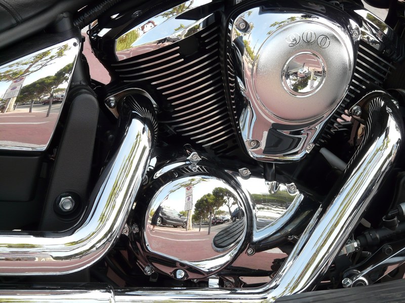 motorcycle chrome technology exhaust metal vehicle 4k