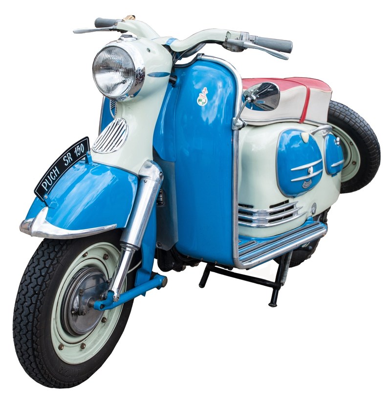 motor scooter puch vehicle motorcycle oldtimer 4k