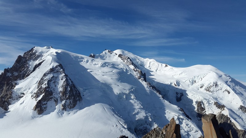 mont blanc high mountains alpine mont blanc du tacul 4k