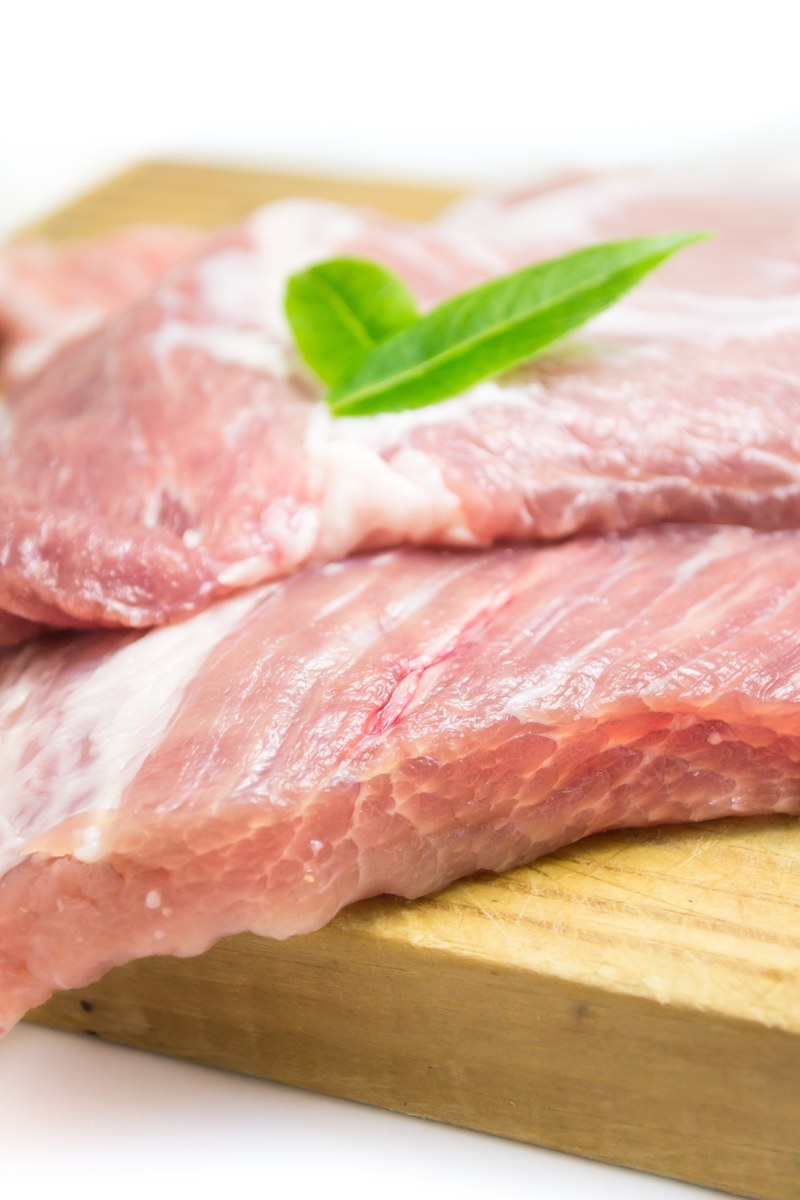 meat pork raw meat food meat cutting power 4k