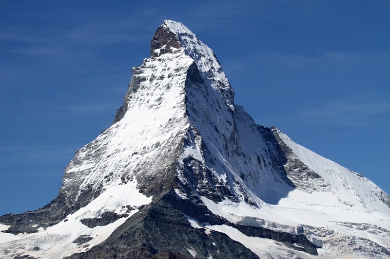 matterhorn zermatt switzerland snow alpine 4k
