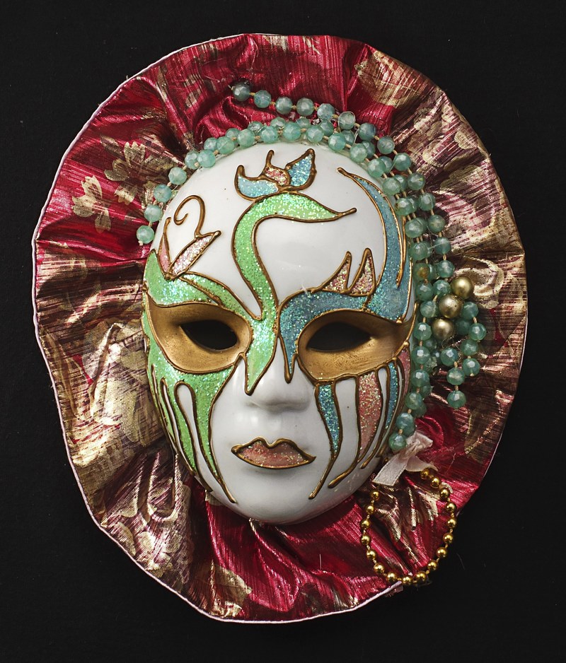 mask porcelain female carnival hide cover 4k