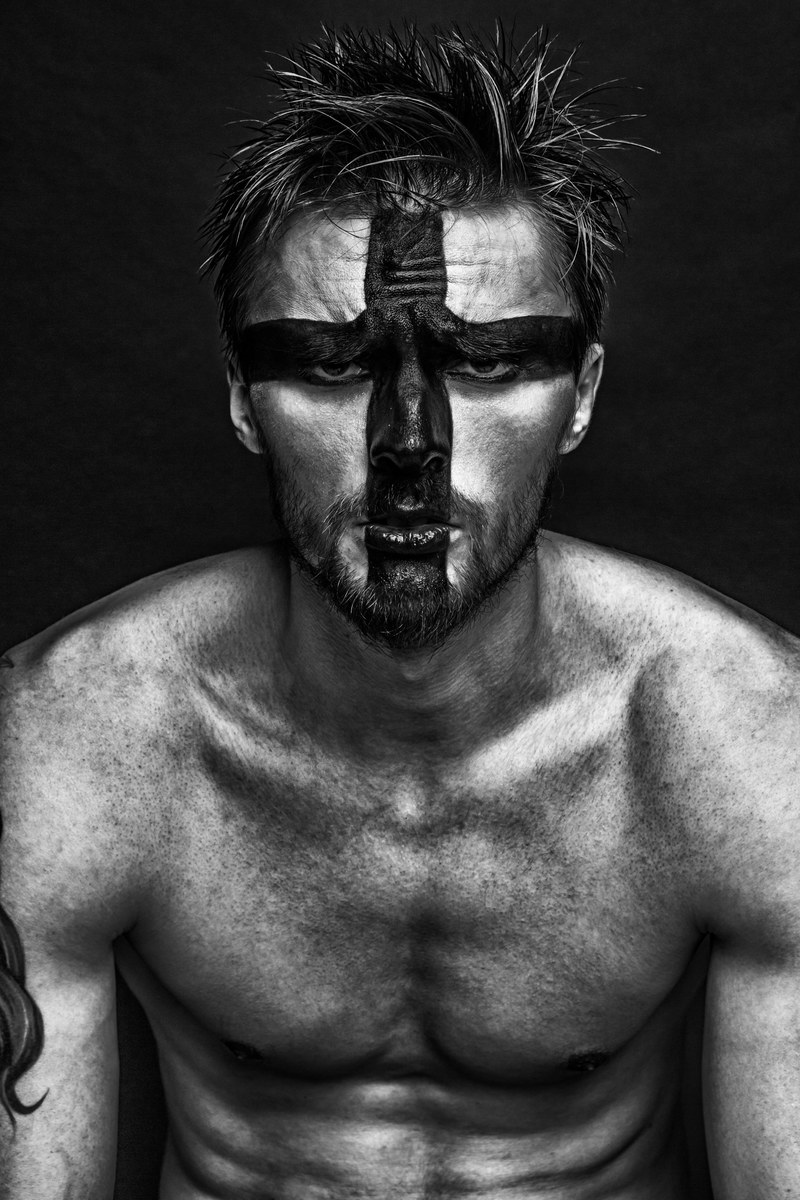 man guy fashion makeup beauty model russian 4k