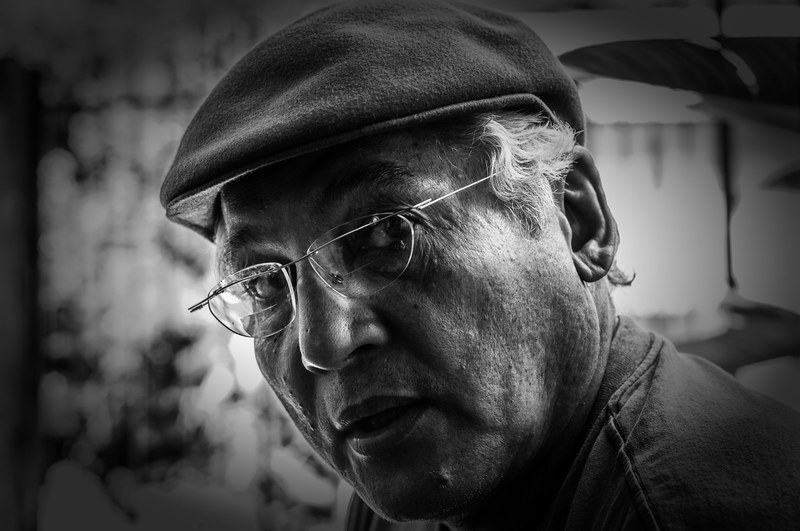 man male black and white older senior maracaibo 4k