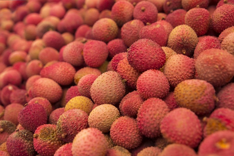 lychee fruit fresh food healthy tropical litschi 4k