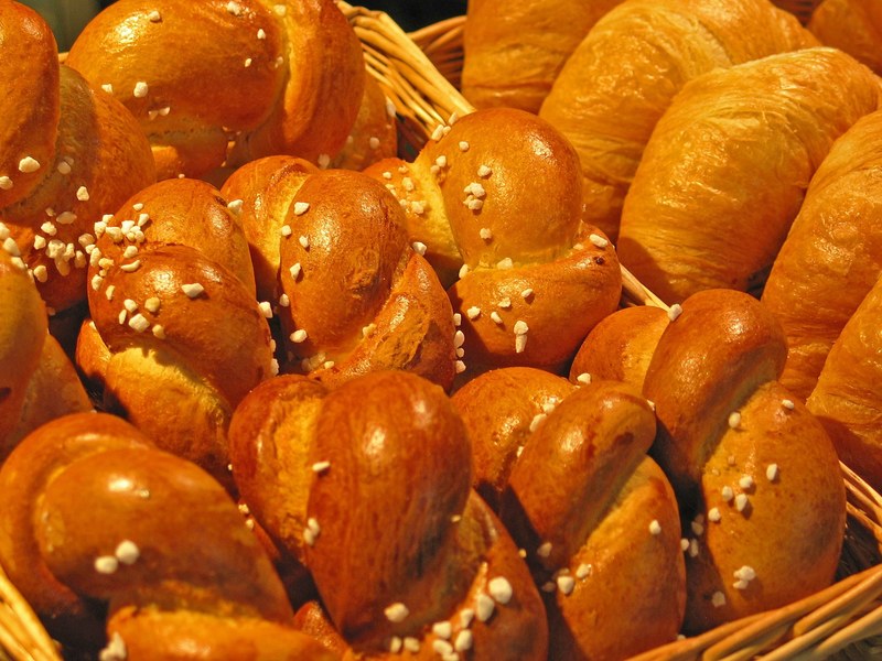laugenbrötchen roll snack flour pretzels food 4k