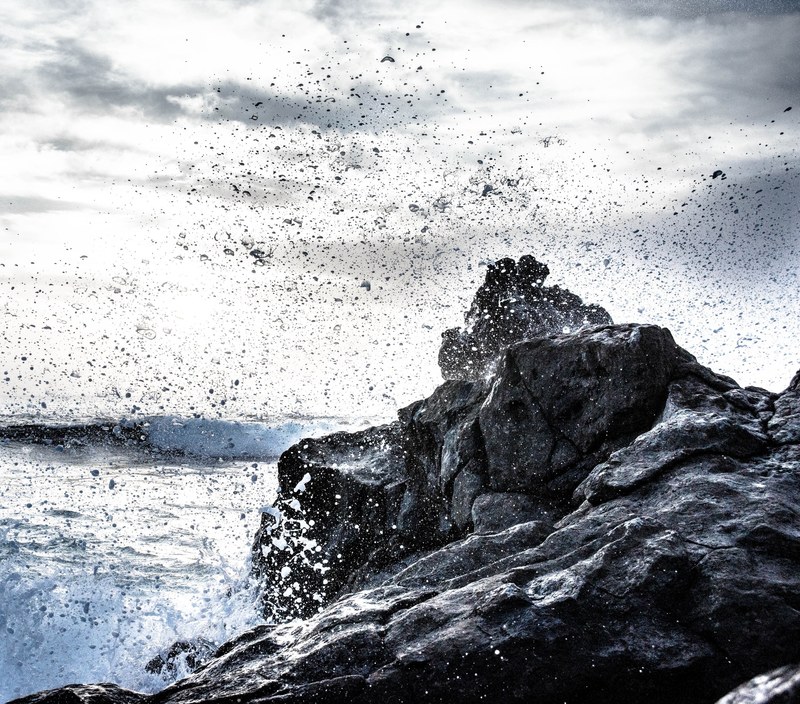 lanzarote el golfo rock back light surf spray 4k