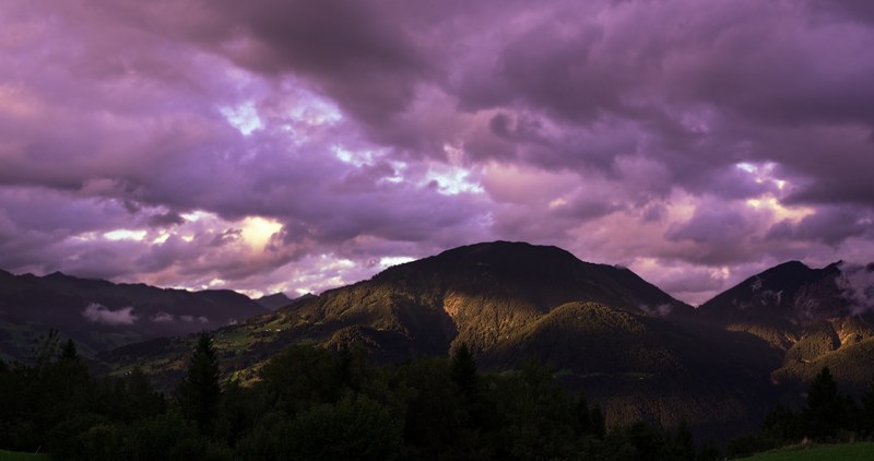 landscape mountains sky clouds nature weather mood 4k