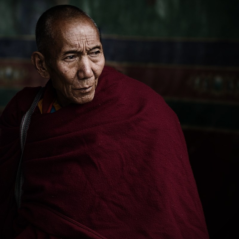 lama tibet vicissitudes old monk china 4k