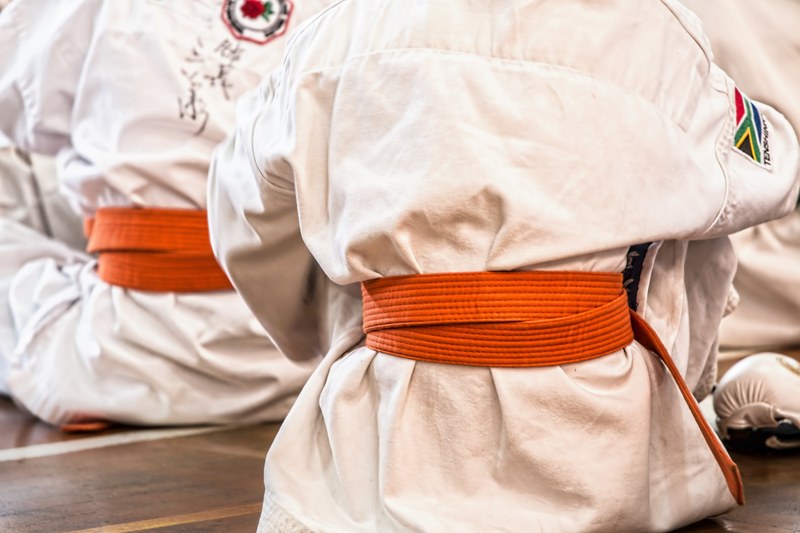 karate martial arts sport belt competition defense 4k