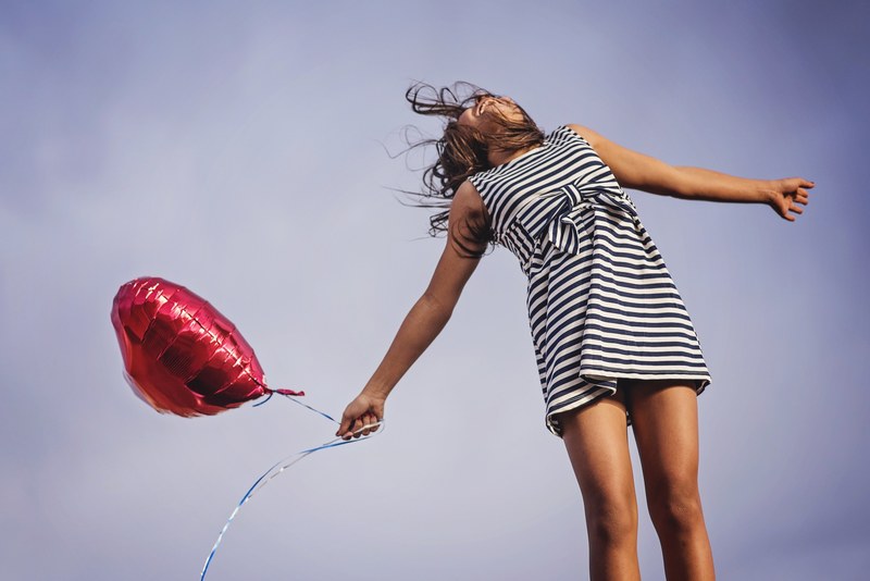 joy freedom release happy happiness girl summer 4k