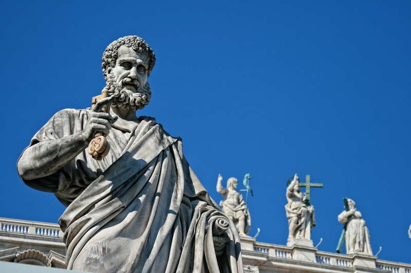 italy rome vatican saint pierre sculpture 4k