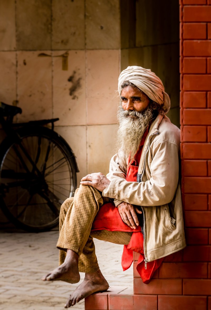 indians portrait man human turban face 4k