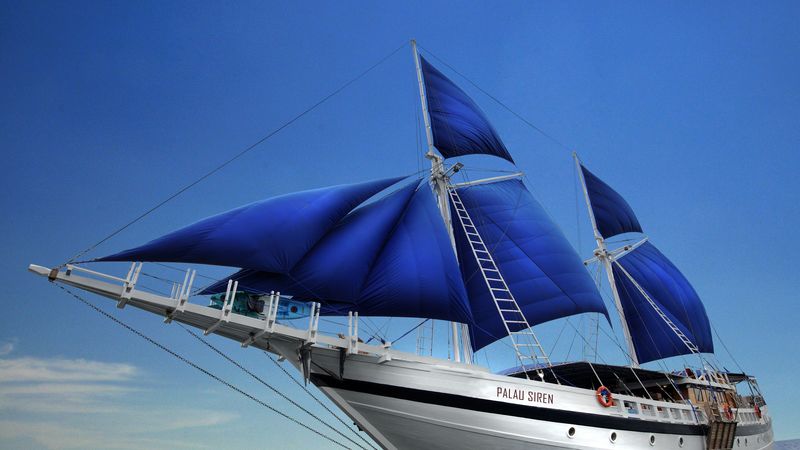 ocean, boat, sail, travel, vacation, 4k