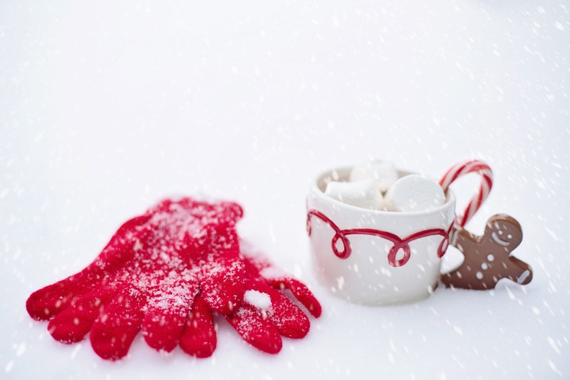 hot chocolate snow winter chocolate hot cup drink 4k