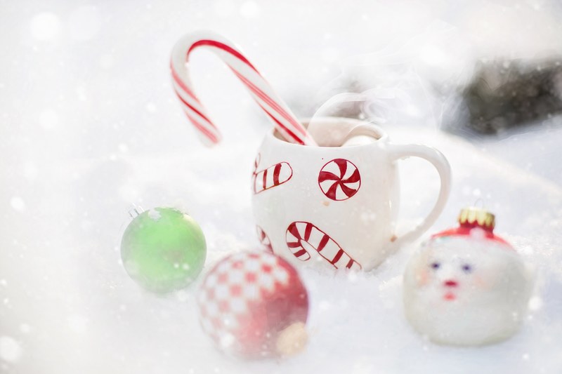 hot chocolate snow christmas hot drink winter 4k