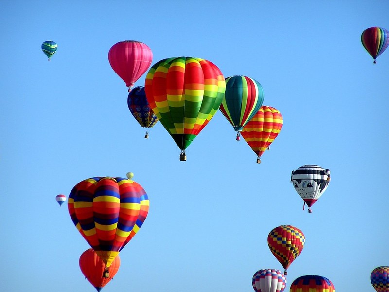hot air balloons hot air ballooning event 4k