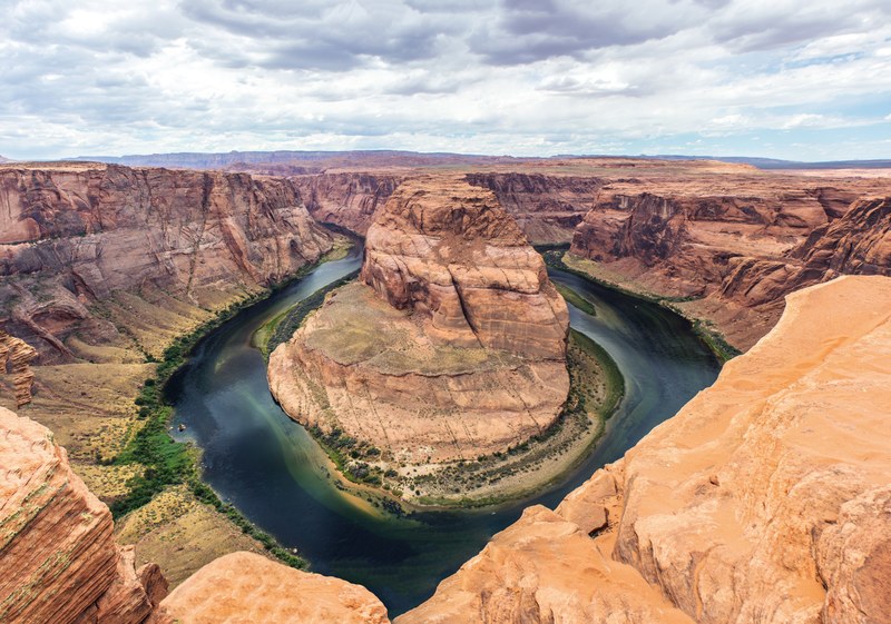 horseshoe bend arizona rocks natural landscape 4k