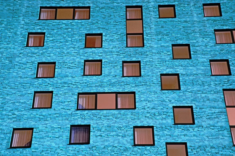 home building wall window facade architecture 4k