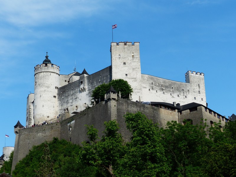 hohensalzburg fortress castle fortress landmark 4k