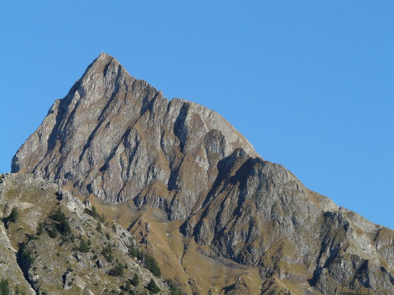 höfats mountain summit cross cross hiking 4k
