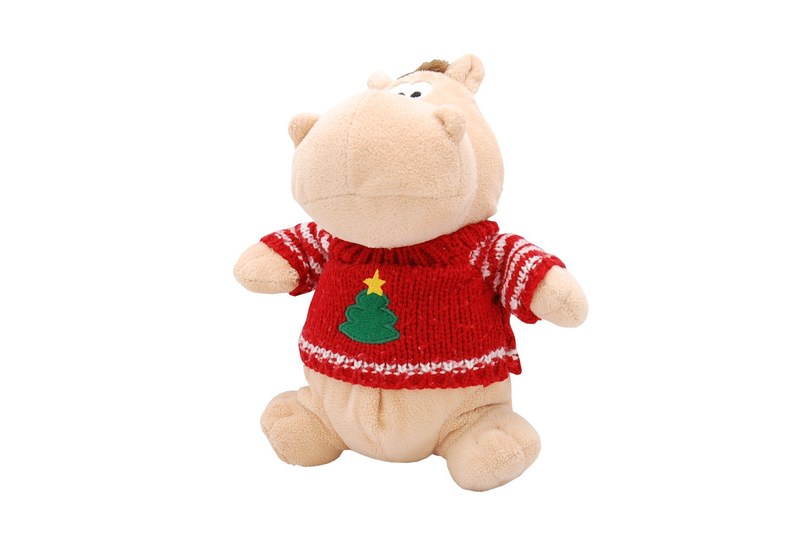hippo funny cute animal toy isolated object 4k