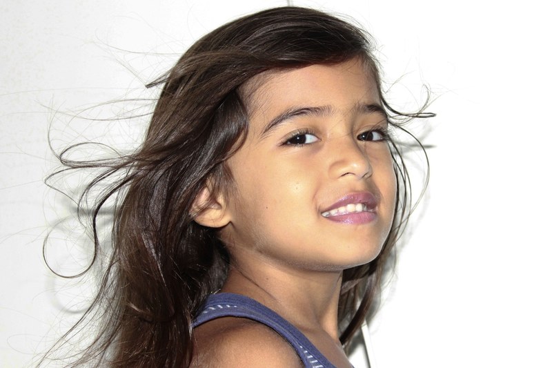 hair flying beautiful hair childs hair 4k
