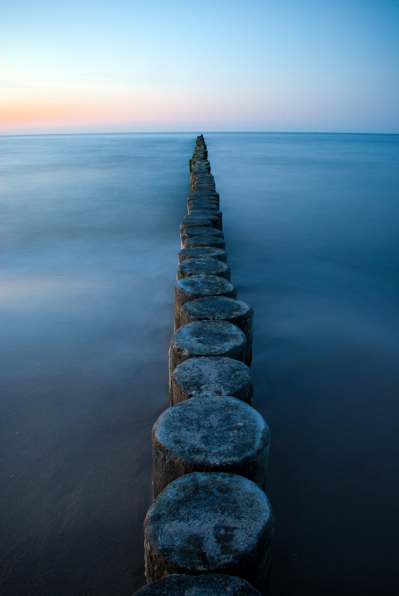 groynes sea baltic sea beach landscape evening sun 4k