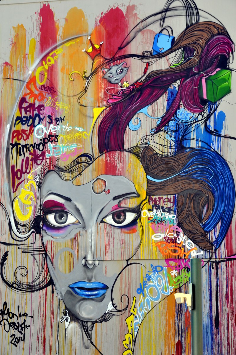 graffiti mural street art painting art cyprus 4k