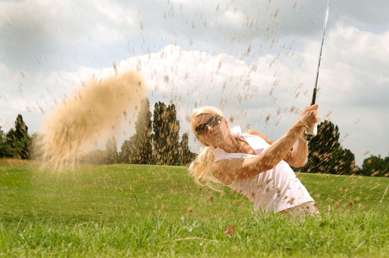 golf golfer tee golf clubs cool sport action 4k