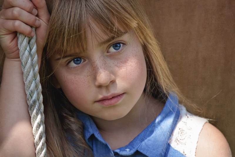 girl person human female face eyes freckles 4k
