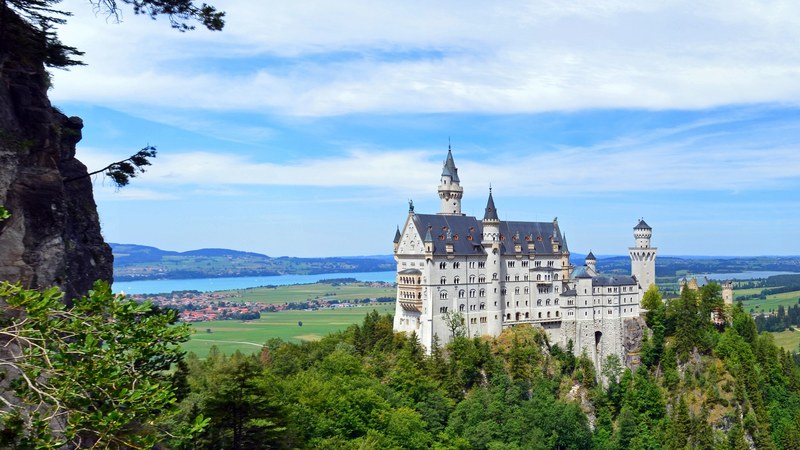 germany bavaria neuschwanstein castle 4k