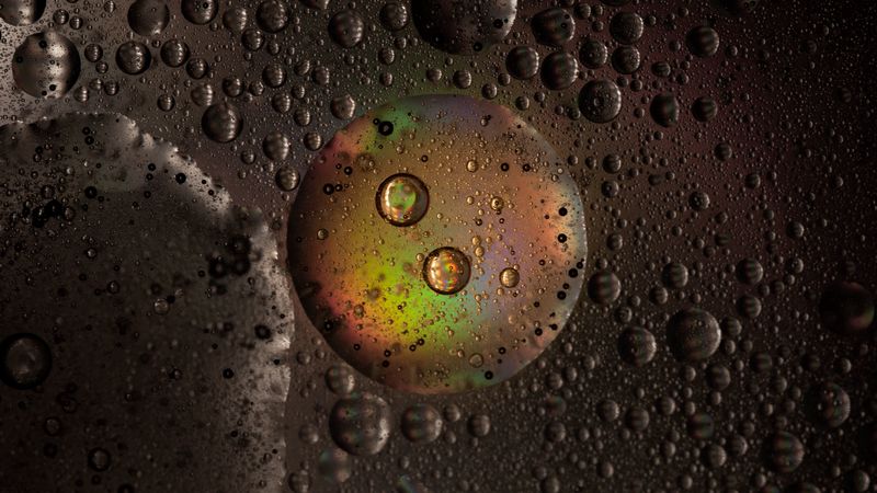 drops, bubble, spray, round, 4k
