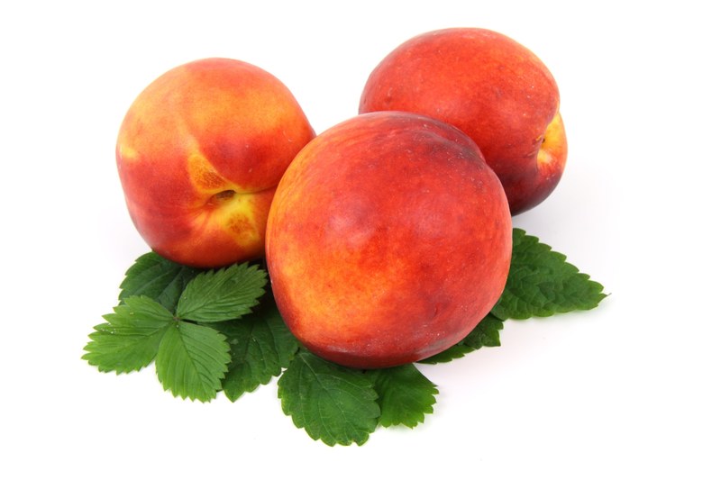 food fresh fruit isolated leaf nectarine organic 4k