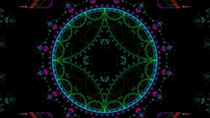 abstraction, patterns, colorful, dark, 4k