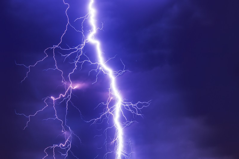 flash thunderstorm super cell weather sky night 4k
