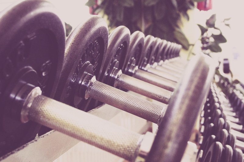 fitness dumbbells training fitness studio studio 4k