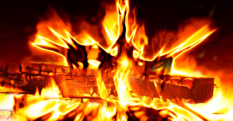 fire flame heat hot log burn brand blaze energy 4k