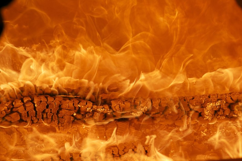 fire wood fire flame burn brand 4k
