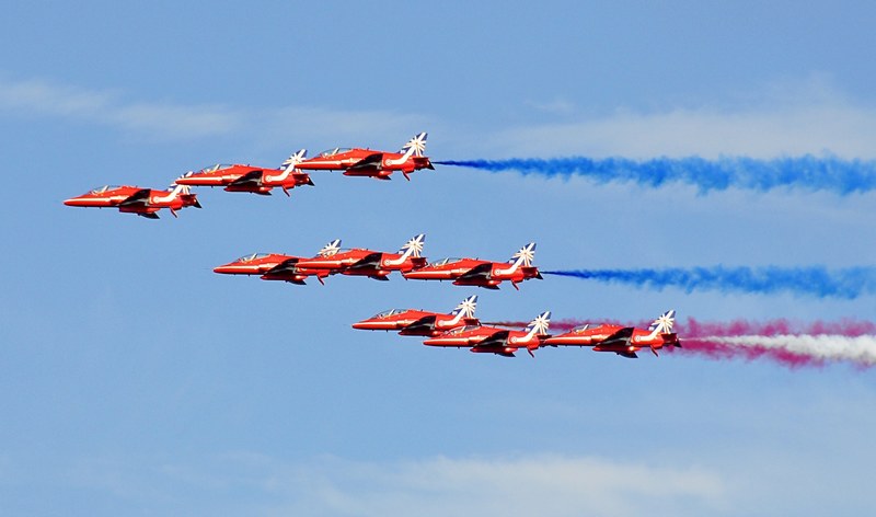 fighter jets jet airplane aviation formation 4k