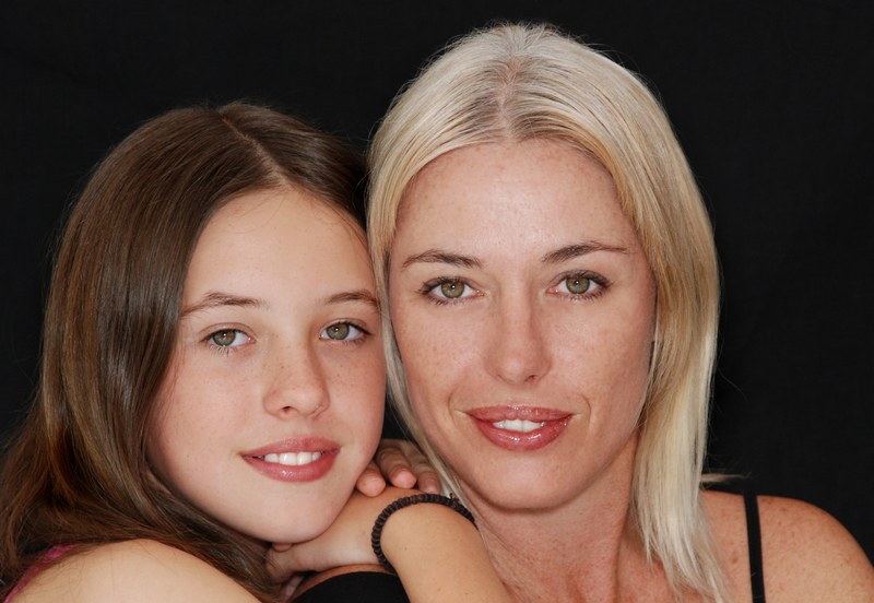 family mom daughter smiling happy teenager 4k