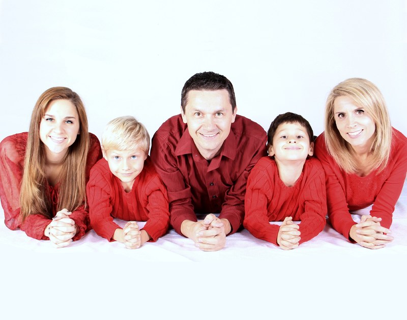 family kids happy people mother father kid smile 4k