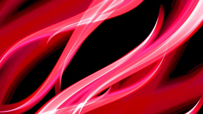line, glow, light, waves, 4k