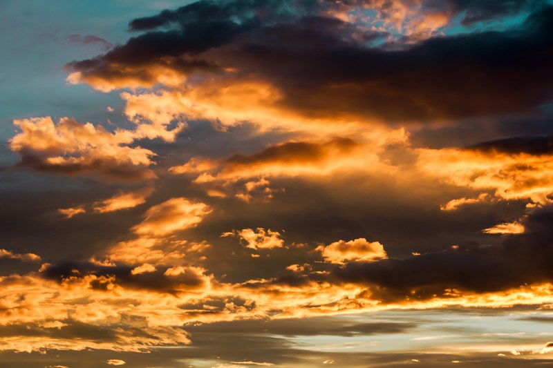 evening sky sky clouds light sunset abendstimmung 4k